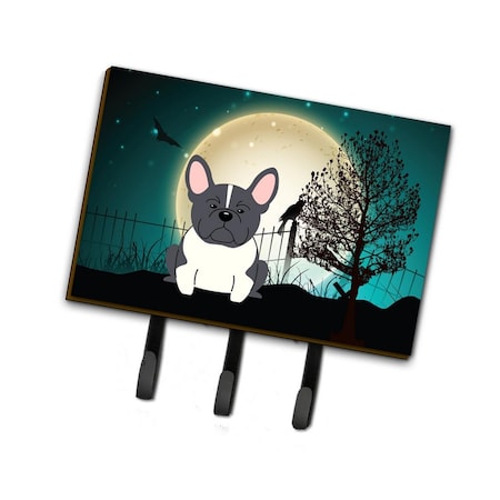 Carolines Treasures Halloween Scary French Bulldog Black and White Leash or Key Holder BB2202TH68